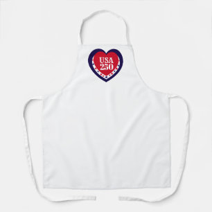 Tablier USA 250e anniversaire patriotique rouge blanc bleu
