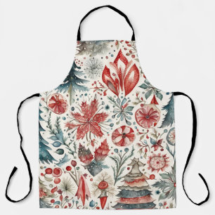 Tablier Vacances Arbres Vacances Vacances hiver design fan