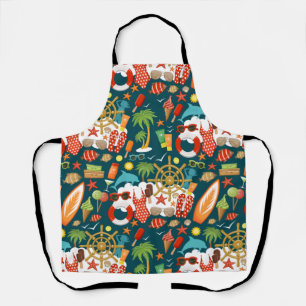 Tablier vacances fête d'été plage motif