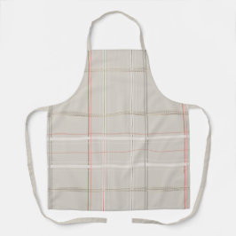 Tablier Vacances Plaid Cosy Cabine Beige Or traditionnel