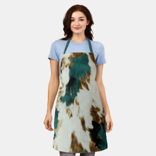 Tablier Vache blanche de l'Ouest Emerald Gold