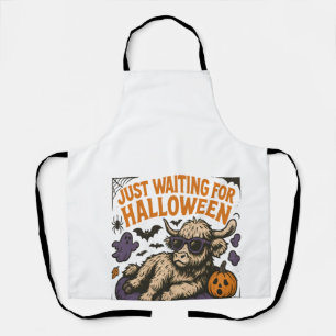 Tablier Vache Highland attendant Halloween