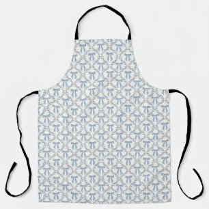 Tablier Vaches Coquette Bleues, Trellis, Preppy