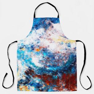 Tablier Vague bleue de la mer. Des éclaboussures artistiqu