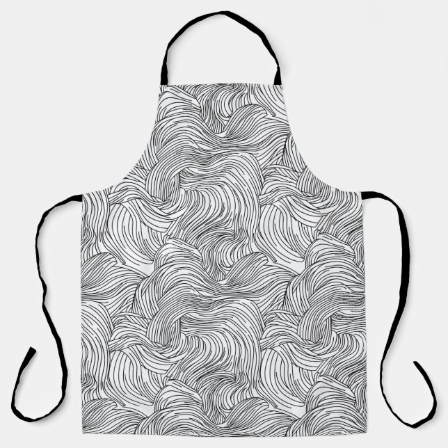 Tablier Vagues monochromes scandinaves (Recto)