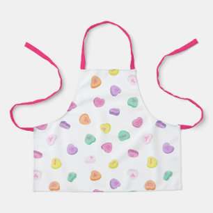 Tablier Valentines Day Candy Hearts Motif