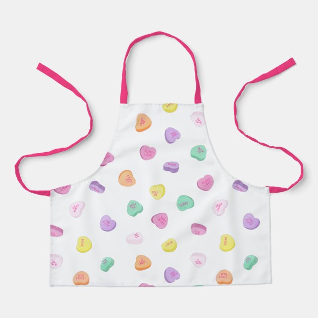 Tablier Valentines Day Candy Hearts Motif (Recto)