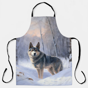 Tablier Vallhund Suédois Qu'il neige Noël