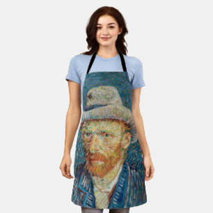 Tablier Van Gogh - Autoportrait avec un Casquette gris