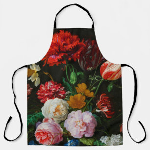Tablier Vase de verre avec des fleurs