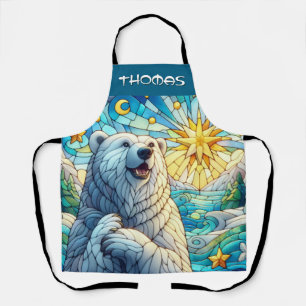 Tablier Verre Polar Bear Faux Teint Personnalisé