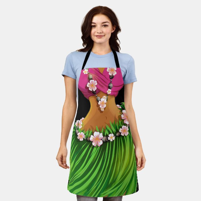 Tablier Version 2 Luau ou Kitchen Laughter Apron (Porté)