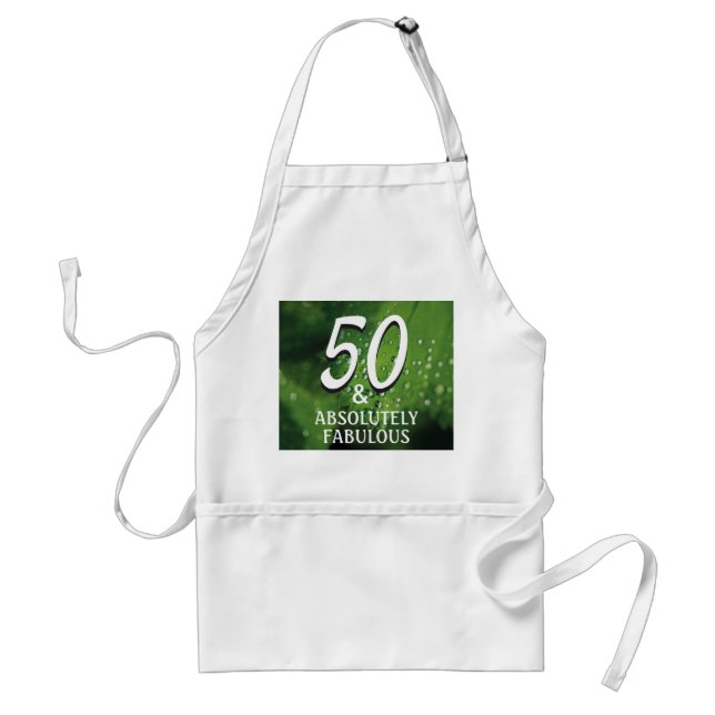 Tablier Vert 50 | Absolument fabuleux Anniversaire (Devant)