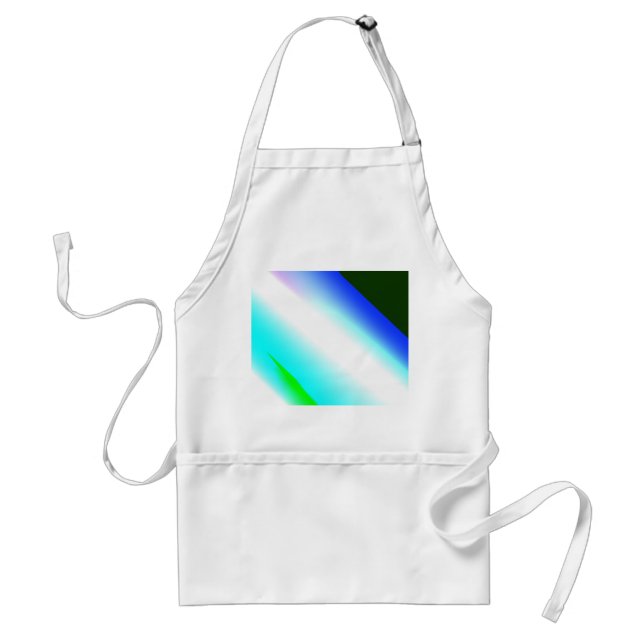 Tablier Vert bleu arc-en-ciel texture abstraite motif art  (Devant)