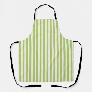 Tablier Vert clair rayé à petits carreaux vintage Fermette