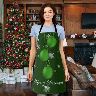 Tablier vert de Noël