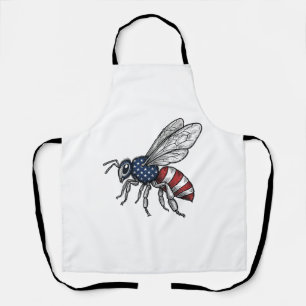 Tablier Vêtement graphique vectoriel abeille patriotique v