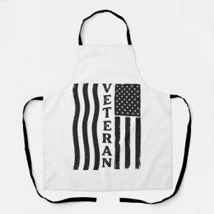 Tablier Vêtement vétéran américain drapeau vintage vecteur