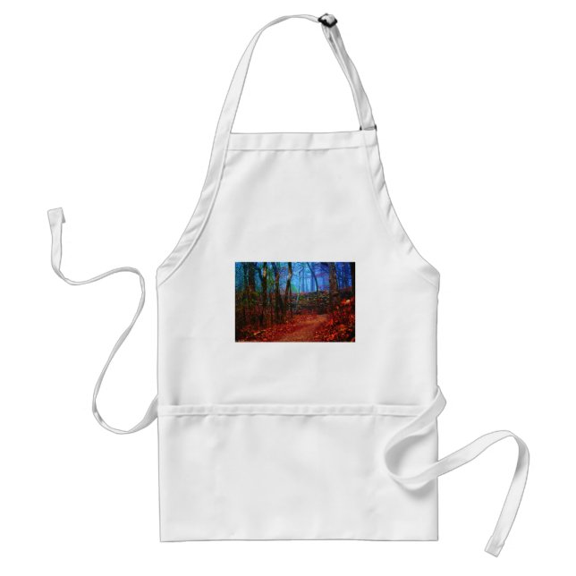 Tablier Vêtements de peinture à l'huile de forêt de feu et (Devant)