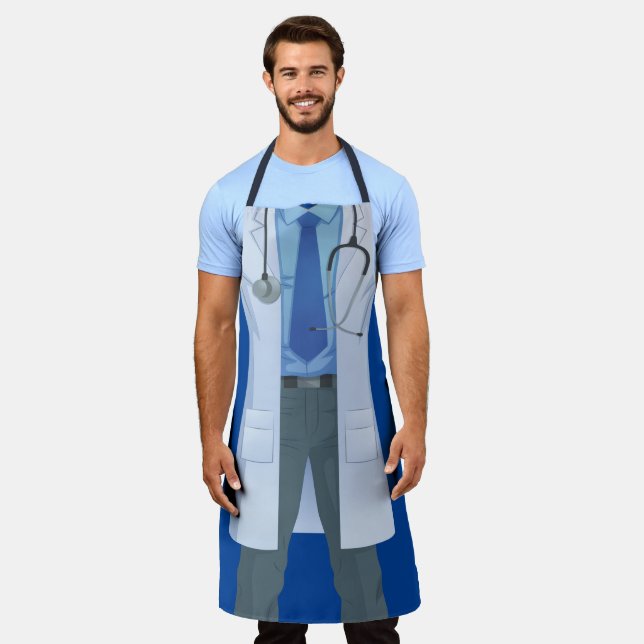 Tablier Vétérinaire drôle ou docteur Uniforme (Porté)