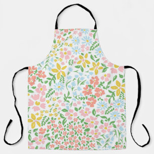 Tablier Vetor motif coloré floral transparent sur un blanc