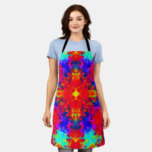 Tablier Vibrant Couleurs vives Art Motif