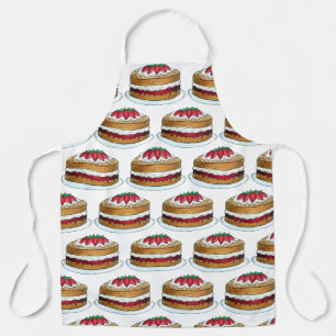 Tablier Victoria Sponge Cake British Food Baking Dessert