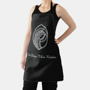 Tablier Vierge Marie Bienheureuse Catholique Dentelle Blan
