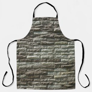 Tablier Vieux mur de briques : Texture dénudée