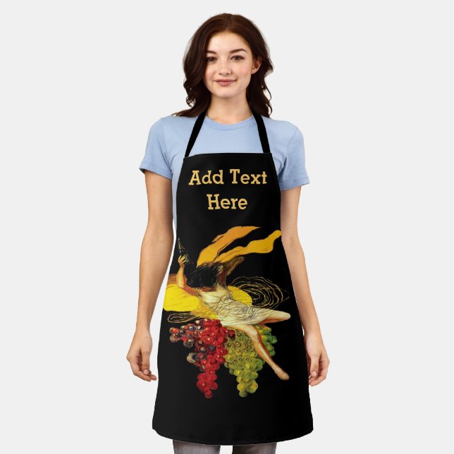 Tablier Vin Abstrait Design ajouter du texte, Apron (Porté)