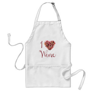 Tablier Vin Cork Heart Apron