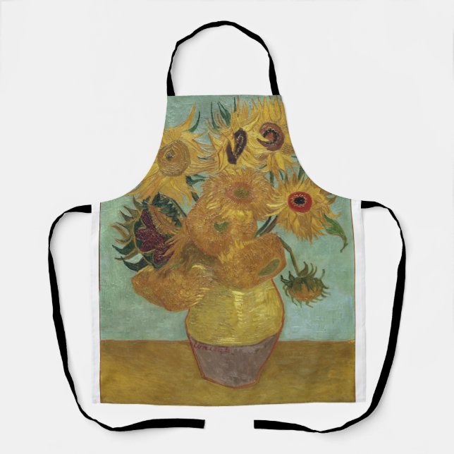 Tablier Vincent Van Gogh - Fleurs de soleil (Recto)