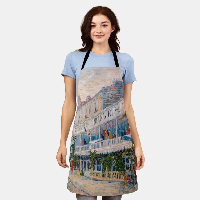 Tablier Vincent van Gogh - Le Restaurant de la Sirene (Porté)