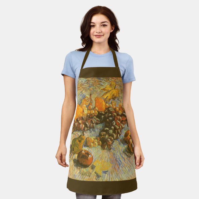 Tablier Vincent van Gogh - Pommes, poires, citrons, raisin (Porté)