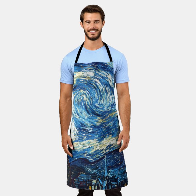 Tablier Vincent van Gogh - Starry Night, (Porté)