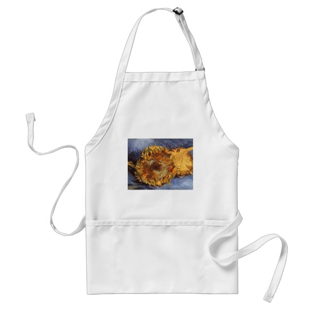 Tablier Vincent van Gogh - Vie morte : Deux tournesols cou (Devant)