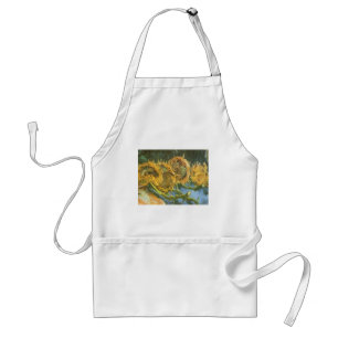 Tablier Vincent van Gogh - Vie morte : Quatre tournesols c