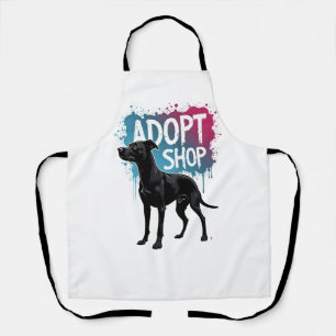 Tablier Vintage Adoptez Ne Faites Pas D'Achats Chien Graff