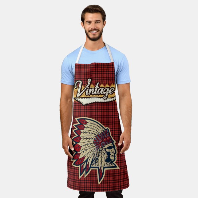 Tablier Vintage Brave Hope Americana (Porté)