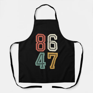 Tablier Vintage Classic 86 47 Anti Trump 2024 Impeach