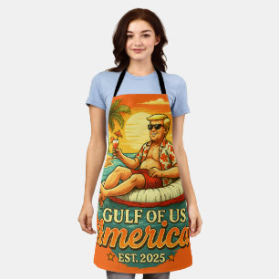 Tablier Vintage drôle Trump Amérique du Golfe 2025