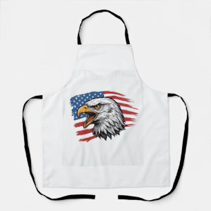 Tablier Vintage Eagle Drapeau Patriote Vector Design de T-