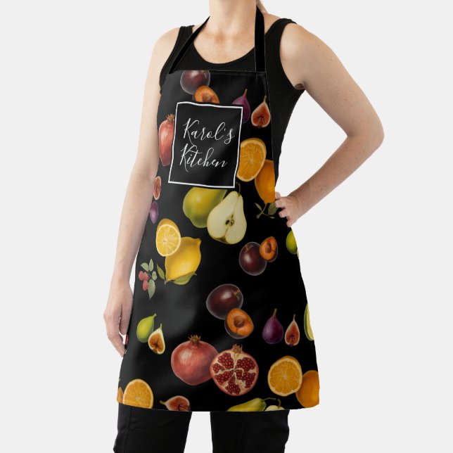 Tablier Vintage Fruits Apron (Customize) (Insitu)