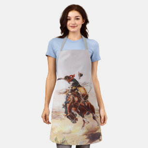 Tablier Vintage Rodeo Cowboy Bronc Rider (M)
