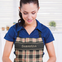 Vintage Rustique Plaid Personnalisé