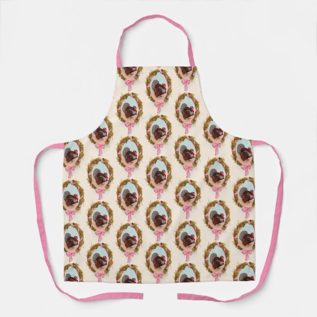 Tablier Vintage Thanksgiving Turquie (Recto)