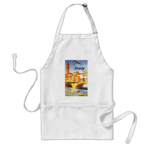 Tablier Vintage voyage Florence Firenze Italie Pont Rivièr