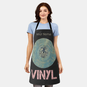 Tablier Vinyl Record Retro Disco Conception de musique Vin