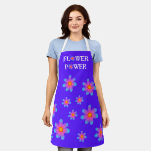 Tablier violet d'alimentation en fleurs