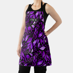 Tablier Violet Dream - Personnalisé Purple Botanique